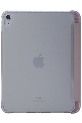 Прозрачный чехол-книжка для iPad Air 4/5 10.9 с тройным загибом Розовый 250_100_121644
