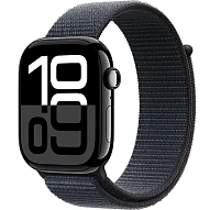 Часы Apple Watch Series 10 42mm Jet Black Aluminium Case GPS Sport Loop Ink 500_191_639811
