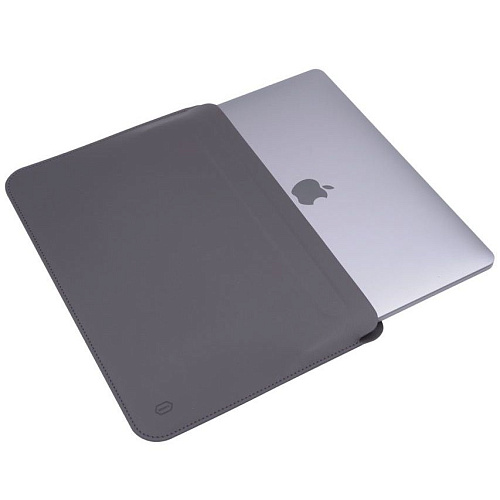Кожаный чехол для MacBook Pro 14.2 WIWU Skin Pro 2 Gray 250_100_131526