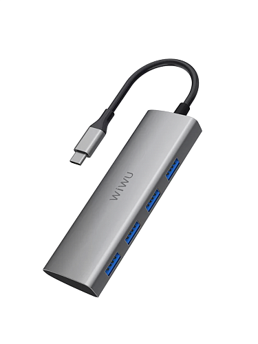 USB-концентратор WiWU ALPHA 4 in 1 USB-C Hub A440 250_100_118852