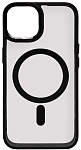 Чехол прозрачный с цветным бортиком MagSafe iPhone 14 Plus Черный 250_100_642357