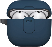 Чехол для AirPods 4 Uniq Clyde - Royal Blue/Dark Grey 500_191_623812