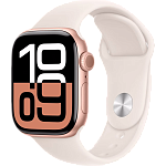 Часы Apple Watch Series 10 46mm Rose Gold Aluminium Case GPS Sport Band Starlight M/L 250_100_639893
